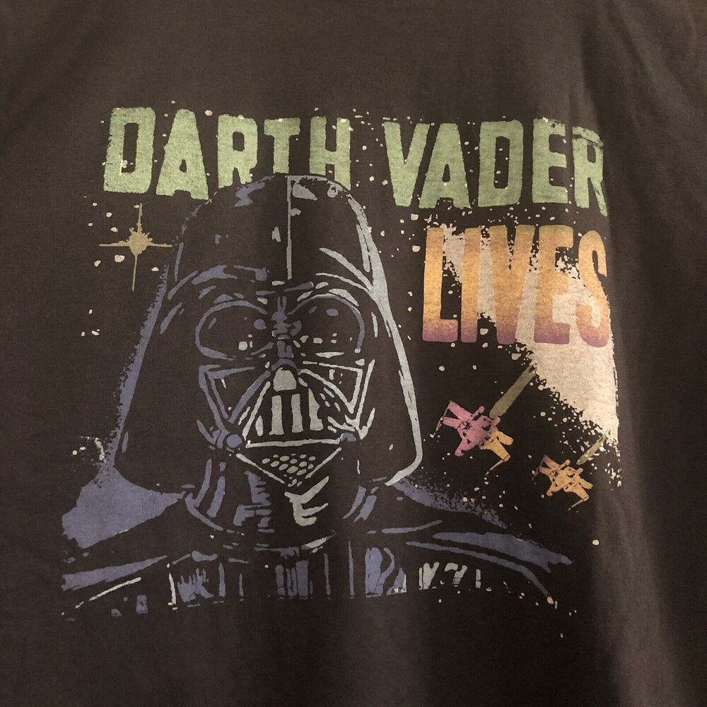 Junk Food Boys STAR WARS Graphic Print Shirt 12 XL Darth Vader MADE in USA